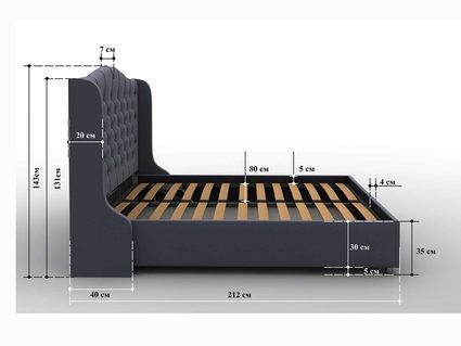 Кровать Sleeptek Premier 5 Велюр 15 (с подъемным механизмом) 253