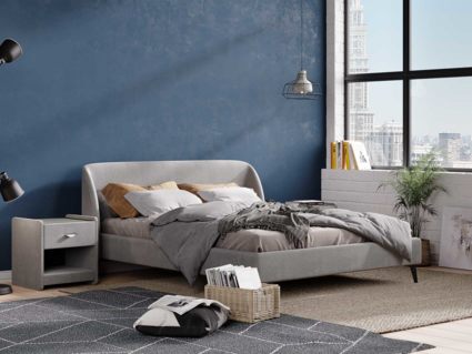 Кровать Сонум Rosa Кашемир Серый 200х190