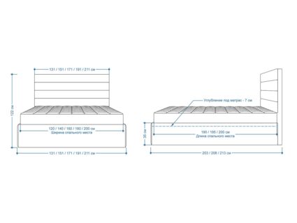 Кровать Lonax Кармела велюр Dolly-3 (с подъемным механизмом) 120х195