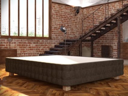 Кровать Mr.Mattress Twin Box велюр Grey 266