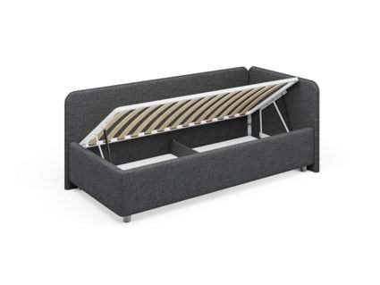 Кровать Сонум Capri Экокожа Белая (с подъемным механизмом) 80х200