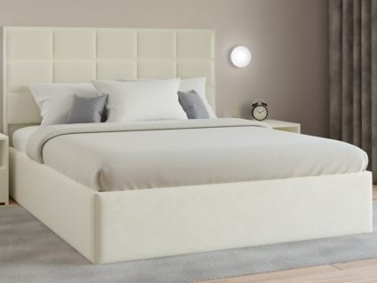 Кровать Lonax Адель велюр Dolly-17 (с основанием) 200х200