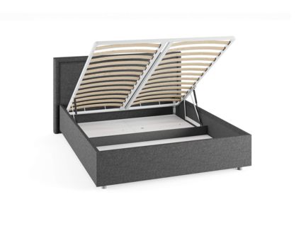 Кровать Сонум Bergamo Рогожка Мокко (с подъемным механизмом) 80х190