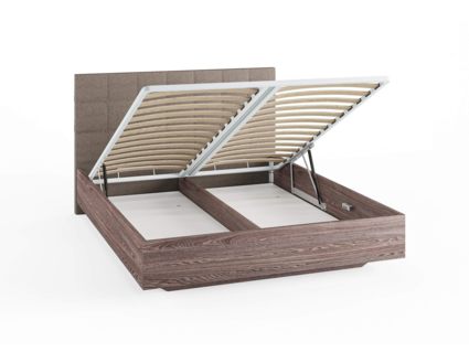 Кровать Сонум Luiza Ясмунд + Кашемир Бежевый (с подъемным механизмом) 180х200