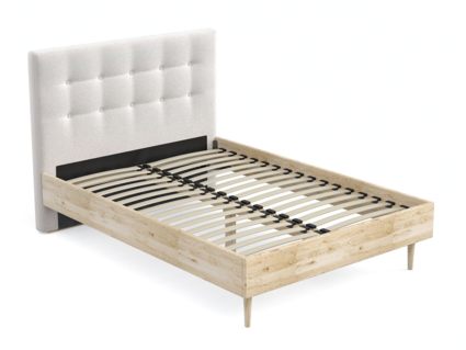 Кровать Арско Альмена Сосна/Микрошеннил Frida 01 180х200