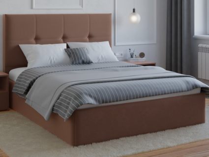 Кровать Lonax Алегра велюр Dolly-17 (с основанием) 140х200