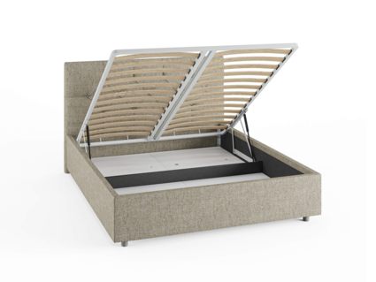 Кровать Сонум Bari Кашемир Серый (с подъемным механизмом) 120х190