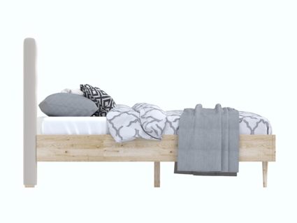 Кровать Арско Альмена Сосна/Микрошеннил Frida 01 180х200