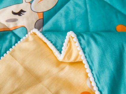 Комплект постельного белья Софи де Марко Giraffe (синий) с одеялом 1,5-спальный