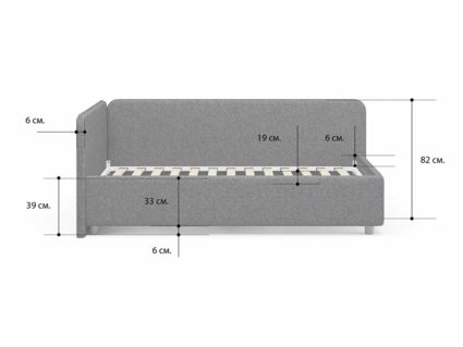 Кровать Сонум Capri Кашемир Бежевый (с подъемным механизмом)