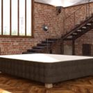 Кровать Mr.Mattress Twin Box экокожа Brown 180х195